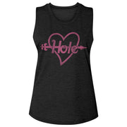 HOLE - PINK HEART AND ARROW LADIES SHIRT