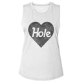 HOLE - BLACK HEART LOGO LADIES SHIRT