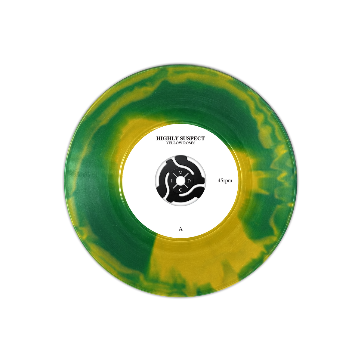 HIGHLY SUSPECT 'YELLOW ROSES' 7" - EXCLUSIVE - EVERGREEN A-SIDE/YELLOW CANARY B-SIDE