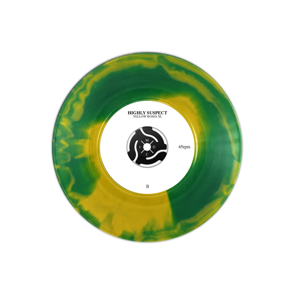 HIGHLY SUSPECT 'YELLOW ROSES' 7" - EXCLUSIVE - EVERGREEN A-SIDE/YELLOW CANARY B-SIDE