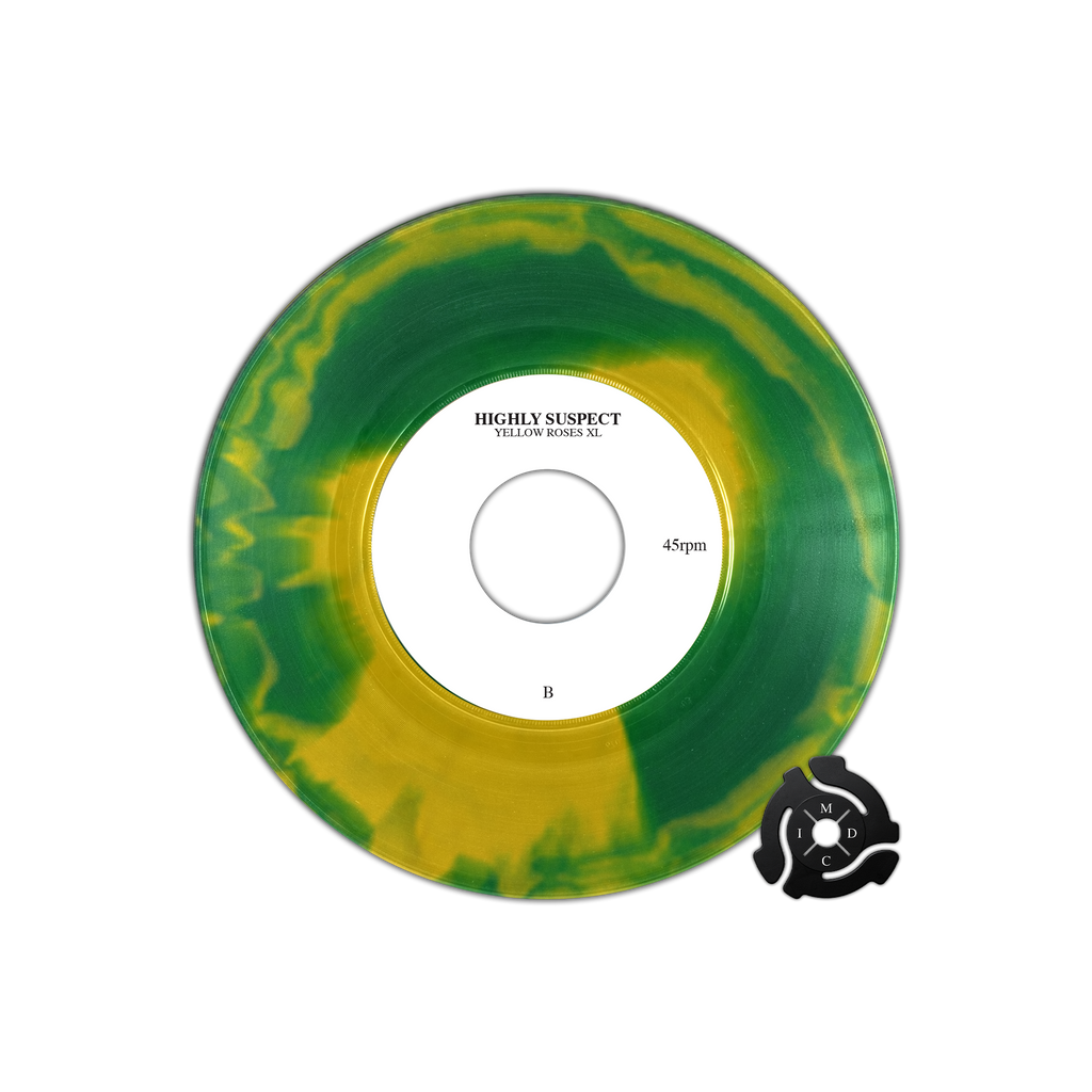 HIGHLY SUSPECT 'YELLOW ROSES' 7" - EXCLUSIVE - EVERGREEN A-SIDE/YELLOW CANARY B-SIDE