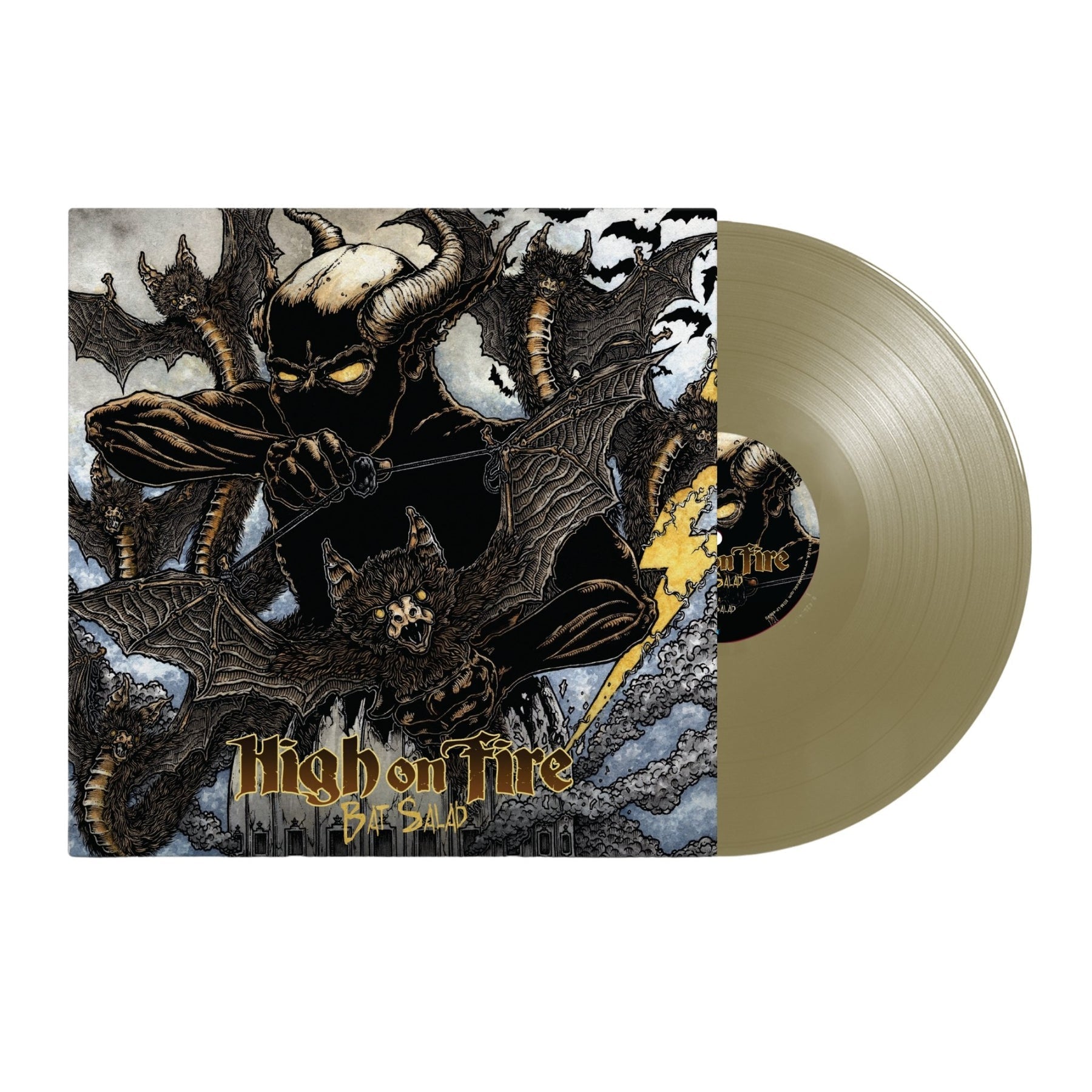 HIGH ON FIRE 'BAT SALAD' LP - SOLID GOLD