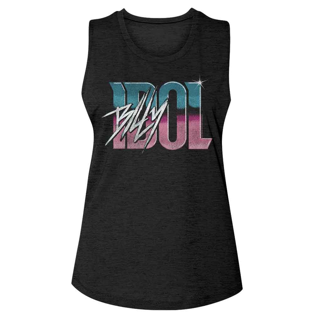 BILLY IDOL - NAME GRADIENT LADIES SHIRT
