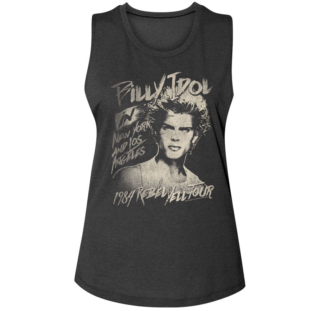 BILLY IDOL - 84 REBEL YELL TOUR LADIES SHIRT