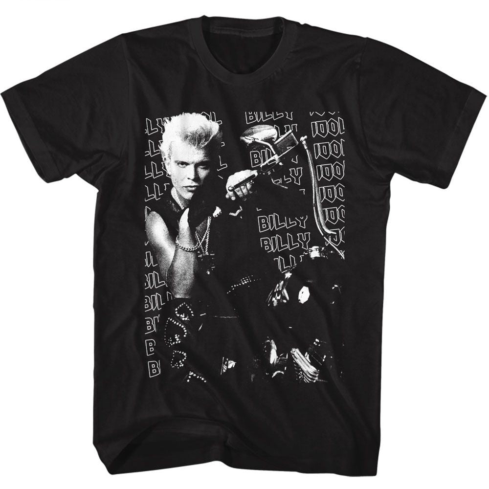BILLY IDOL - MOTORCYCLE PHOTO SHIRT