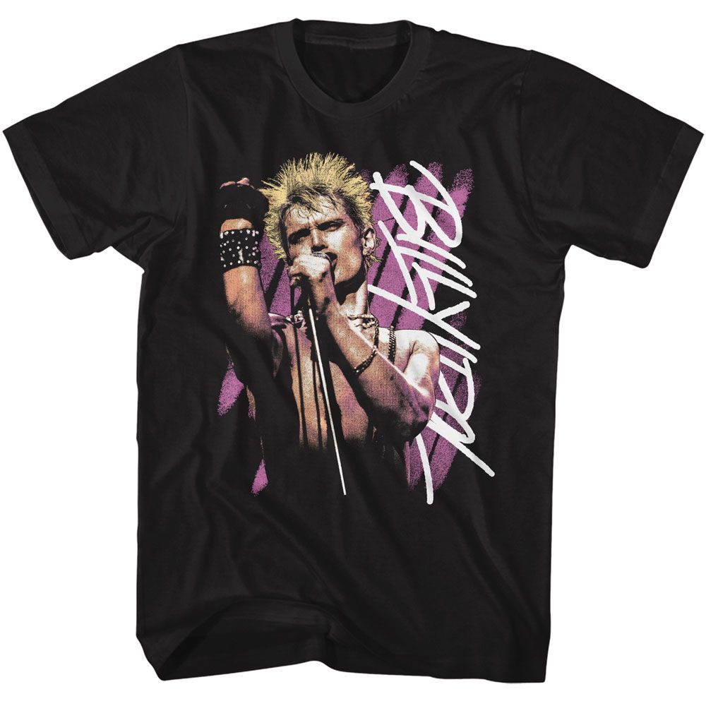 BILLY IDOL - BACKGROUND STRIPES SHIRT