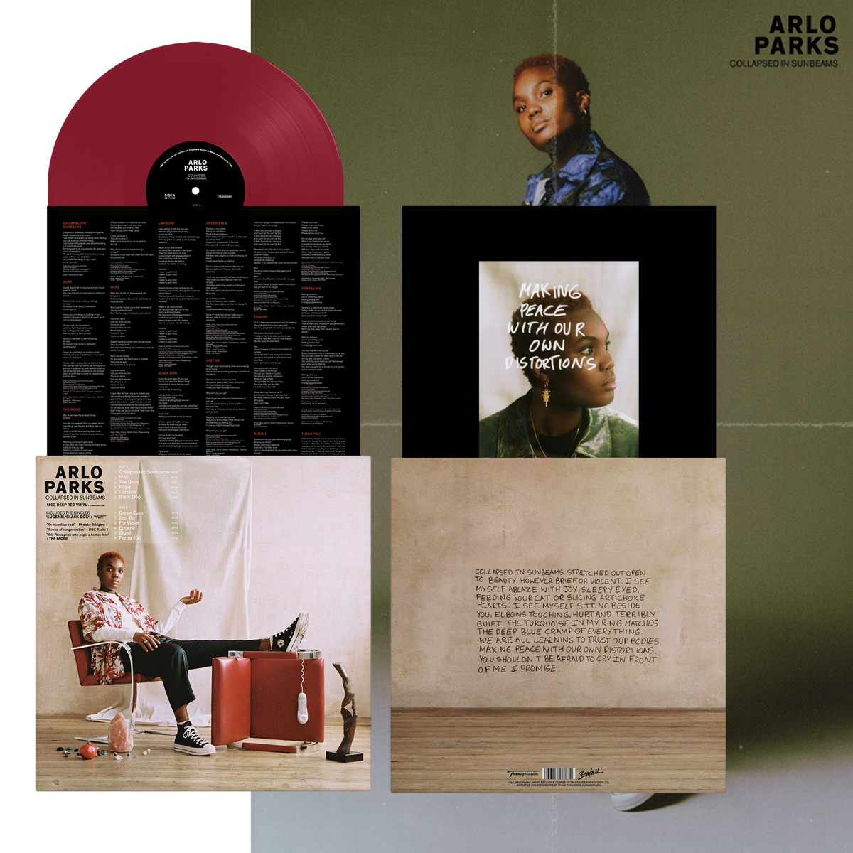 ARLO PARKS 'COLLAPSED IN SUNBEAMS' LP - RED