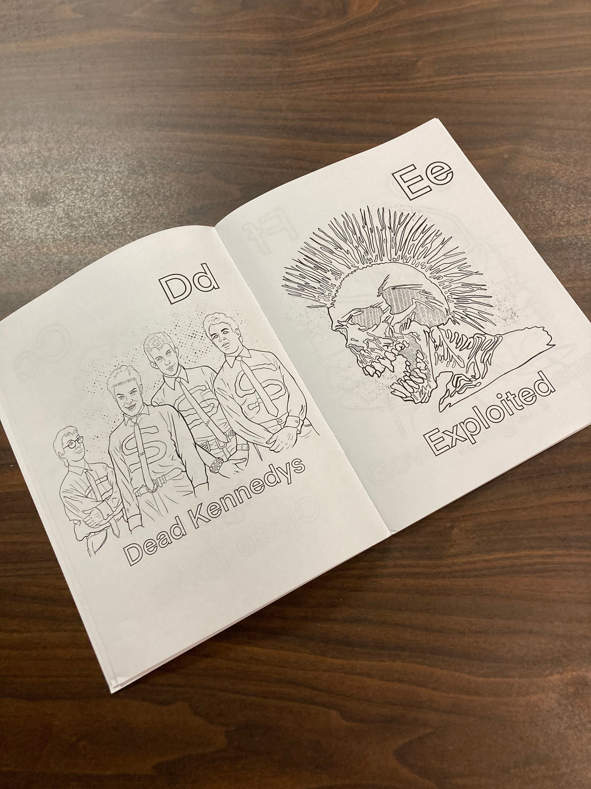 BRITESIDE '#: 2 THE COLORS OF PUNK A-Z' COLORING BOOK