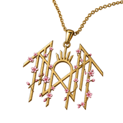 SLEEP TOKEN LOGO w/CHERRY BLOSSOMS NECKLACE - EXCLUSIVE AND LIMITED