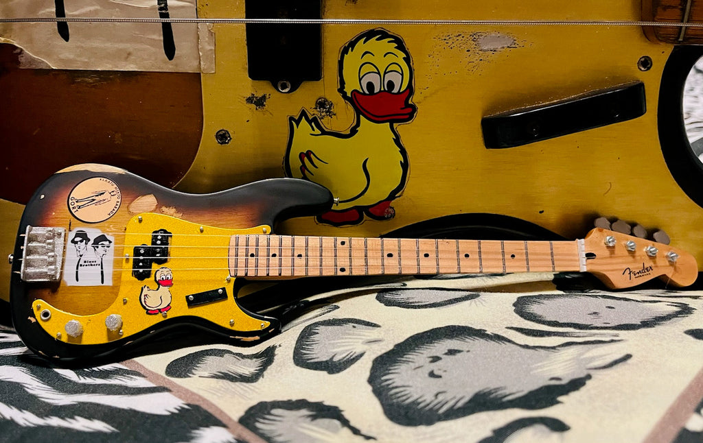 DUCK DUNN ORIGINAL '59 FENDER' PRECISION BASS' DUCK BASS MINIATURE MODEL