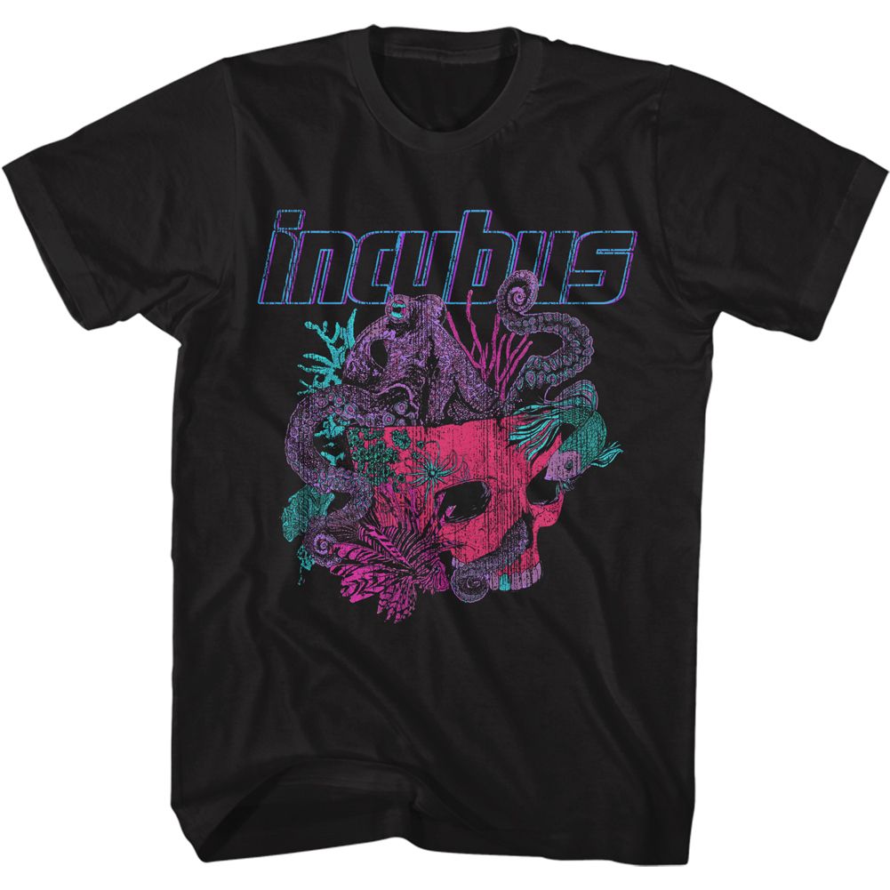 INCUBUS - LOGO AND OCTOPUS SKULL SHIRT