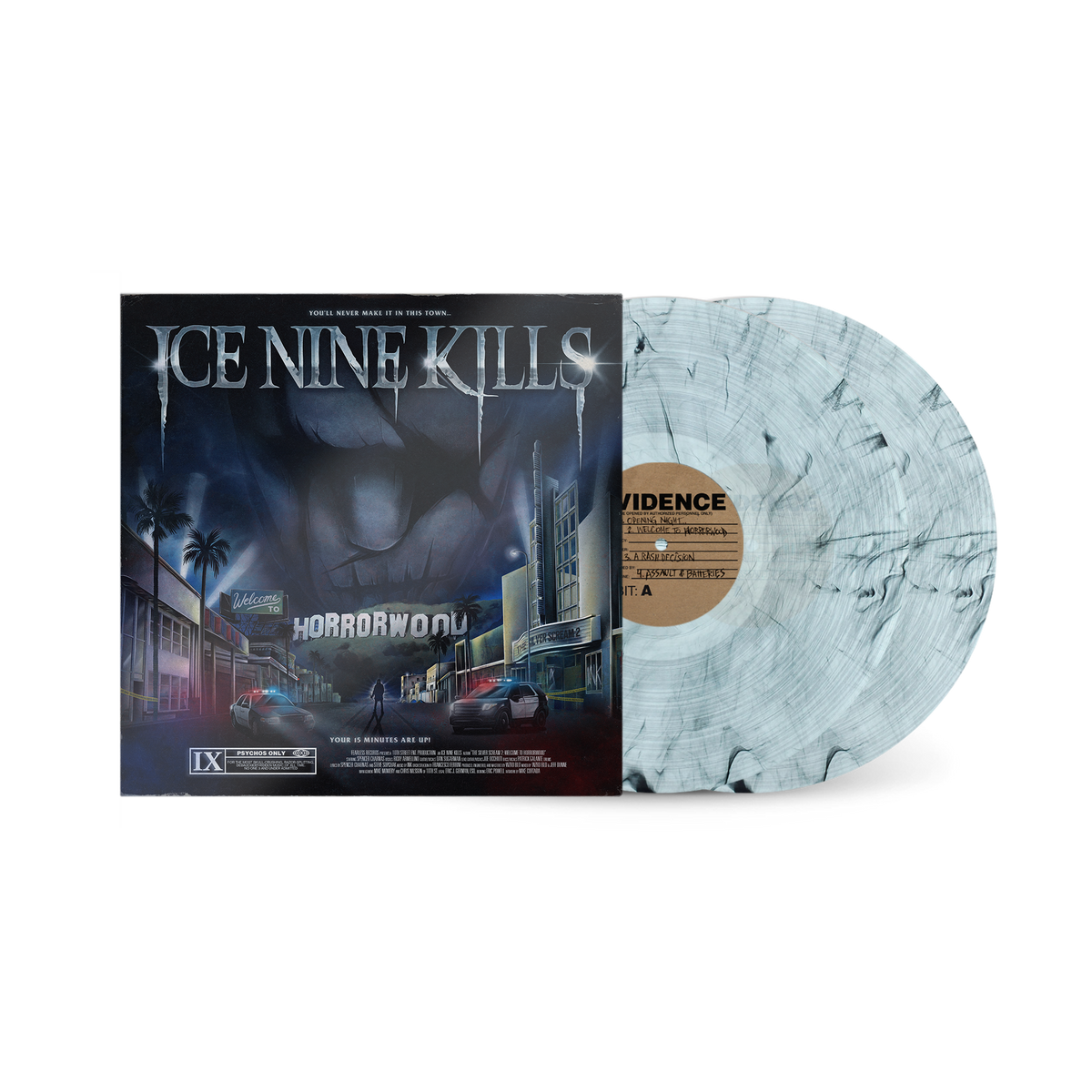 ICE NINE KILLS ‘WELCOME TO HORRORWOOD: THE SILVER SCREAM 2’ 2LP - EXCLUSIVE - LTD. 300 - CLEAR SMOKE