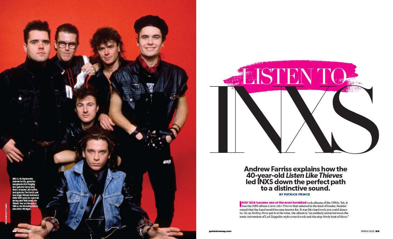 GOLDMINE SPRING 2025 ISSUE FEATURING INXS