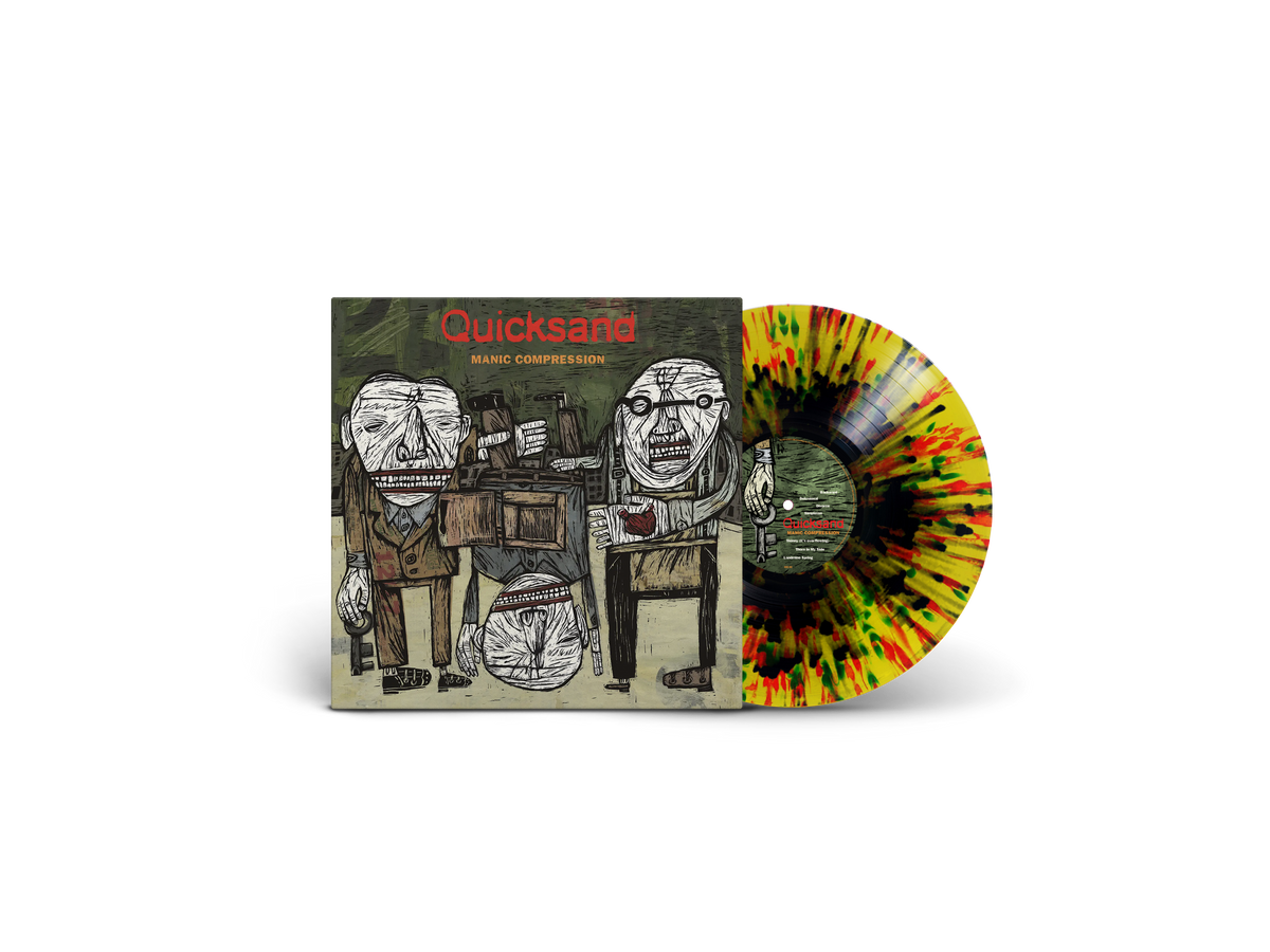 QUICKSAND 'MANIC COMPRESSION' 30TH ANNIVERSARY LP (Exclusive ' Limited to 400, Yellow Landmine Splatter Vinyl)