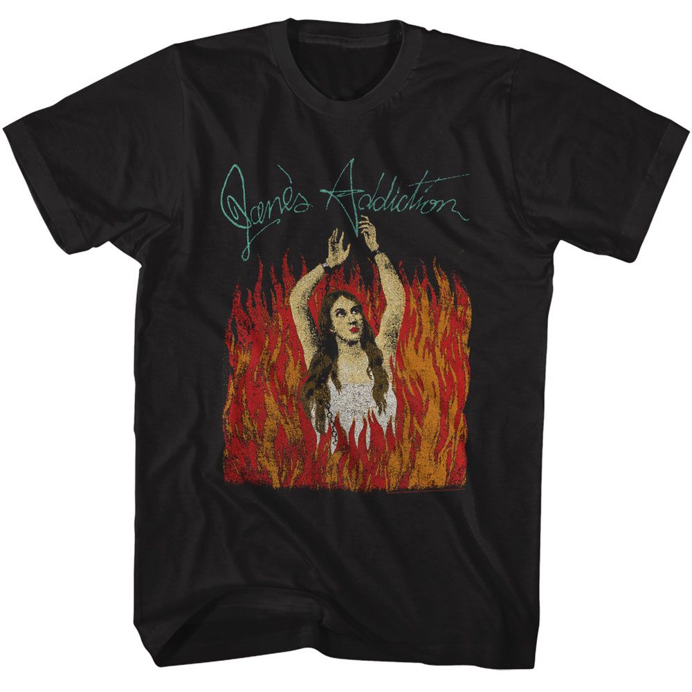 JANES ADDICTION - BURNING GIRL W LOGO SHIRT