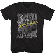JANES ADDICTION - NEWSPAPER COLLAGE SHIRT