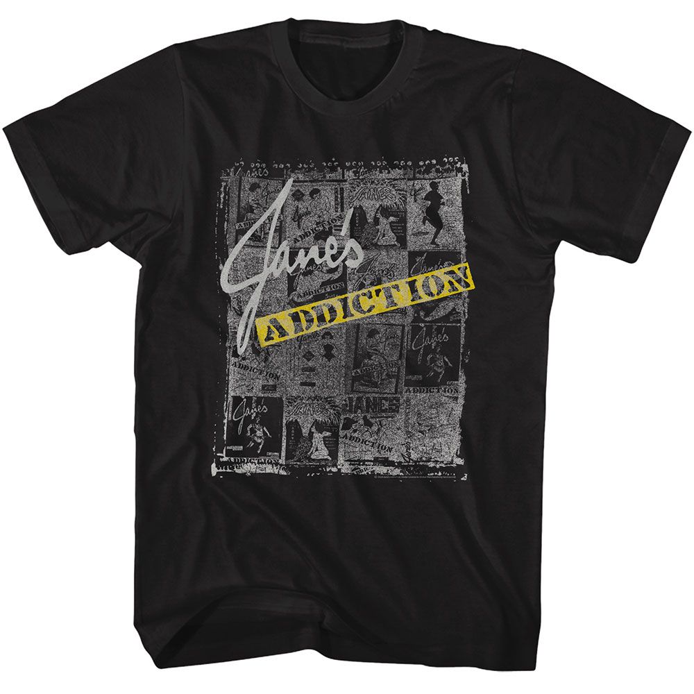JANES ADDICTION - NEWSPAPER COLLAGE SHIRT