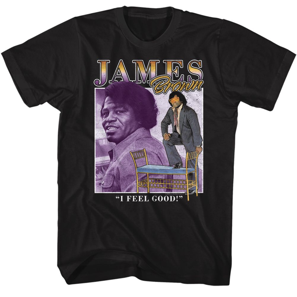JAMES BROWN - TWO PIC SQUARE SHIRT