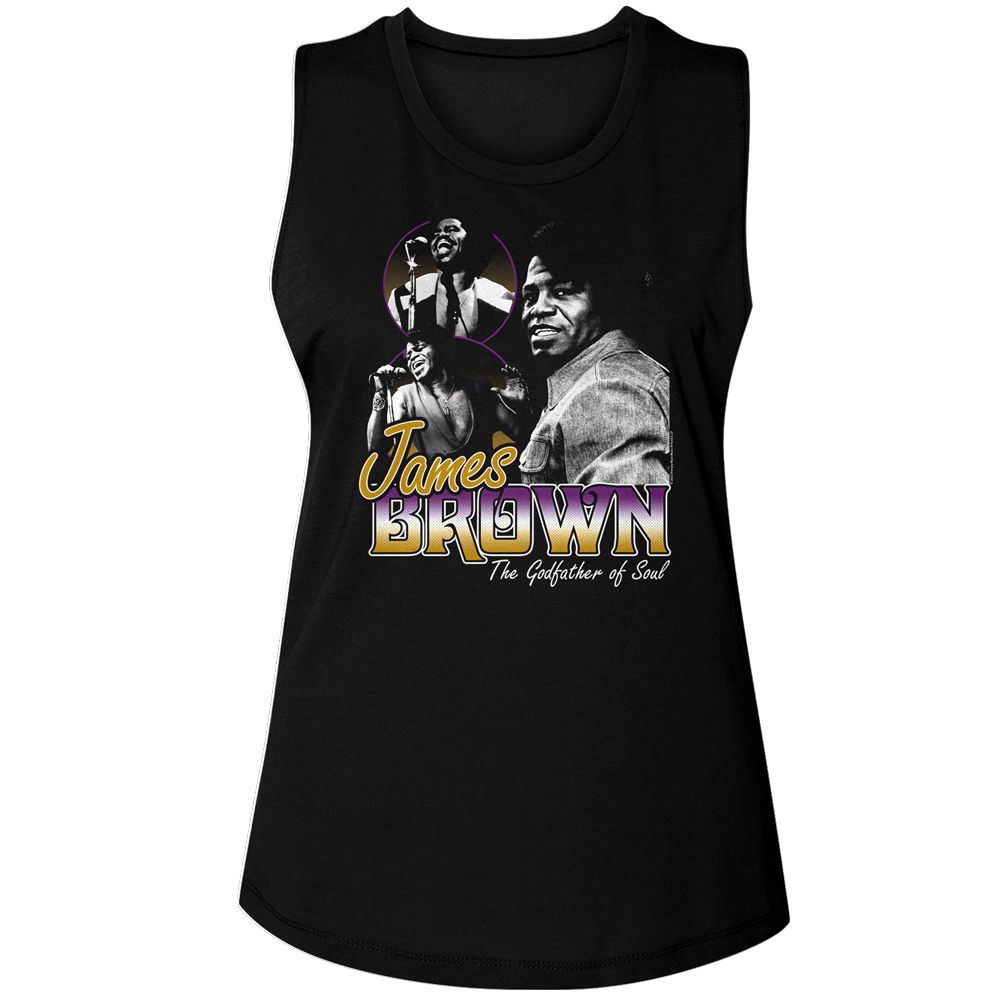 JAMES BROWN - GODFATHER OF SOUL LADIES SHIRT
