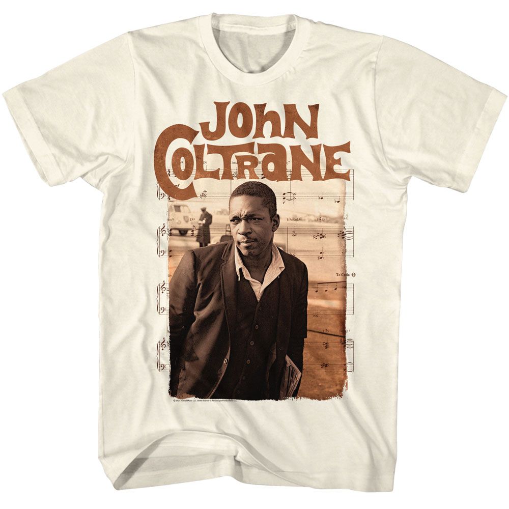 JOHN COLTRANE - SEPIA AND NOTES SHIRT