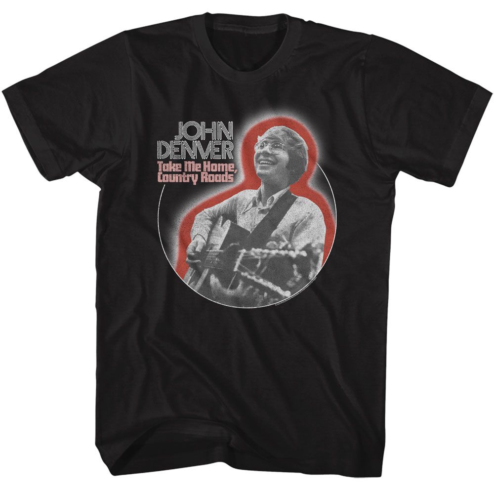 JOHN DENVER - PLAYING GUITAR CIRCLE SHIRT