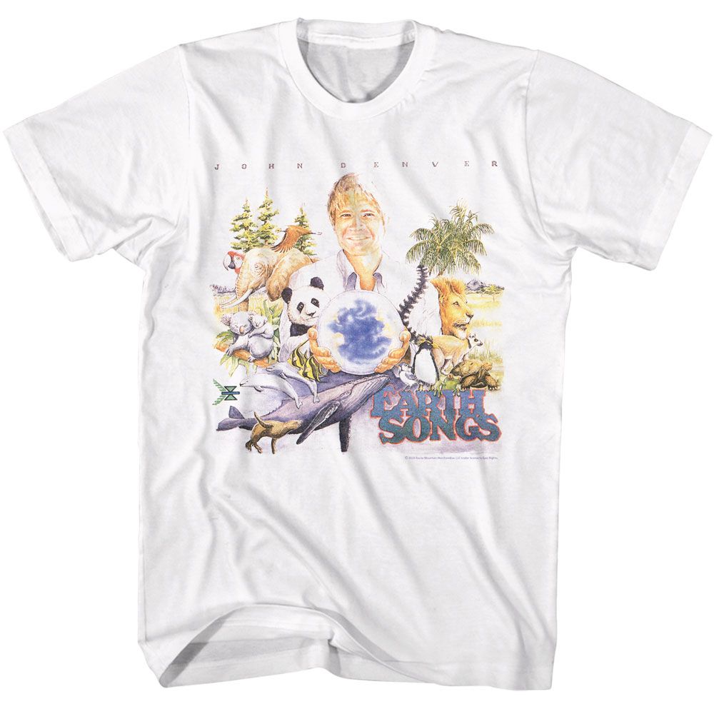 JOHN DENVER - EARTH SONGS ALBUM COVER SHIRT
