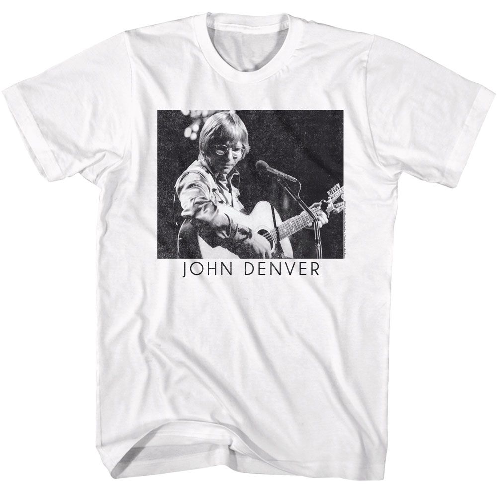 JOHN DENVER - PLAYING GUITAR BW SHIRT