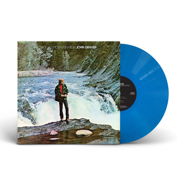 JOHN DENVER 'ROCKY MOUNTAIN HIGH LP - 50TH ANNIVERSARY EDITION - TRANSPARENT BLUE