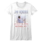 JIMI HENDRIX - WOODSTOCK LADIES SHIRT