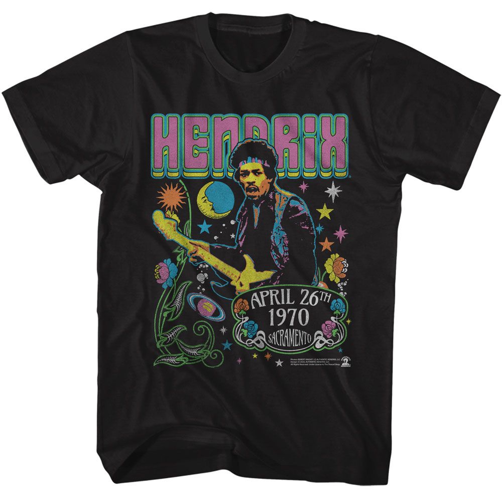 JIMI HENDRIX - STARS AND FLOWERS SHIRT