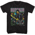 JIMI HENDRIX - STARS AND FLOWERS SHIRT