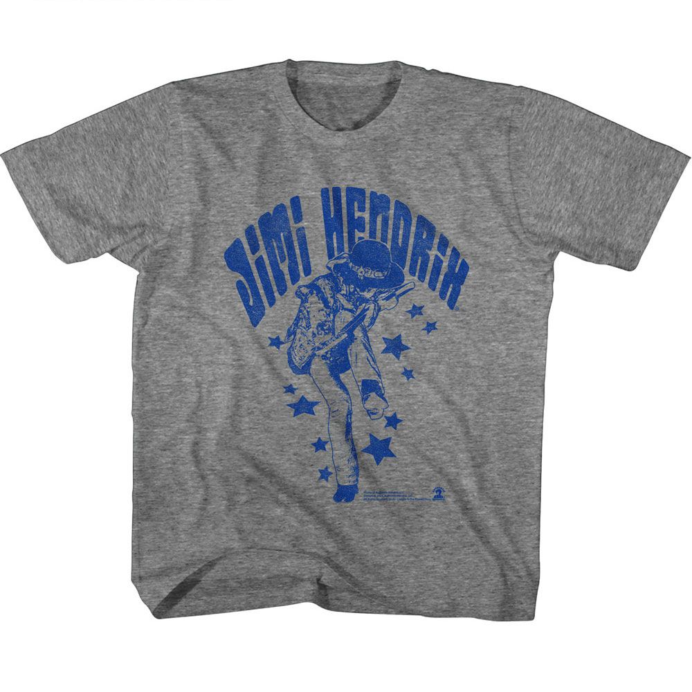 JIMI HENDRIX - NAME AND STARS YOUTH SHIRT