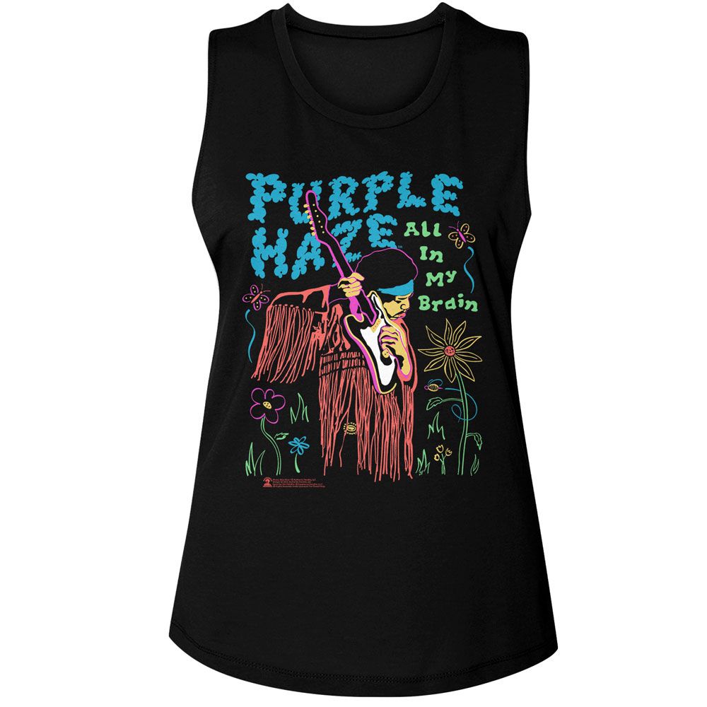 JIMI HENDRIX - ALL IN MY BRAIN LADIES SHIRT
