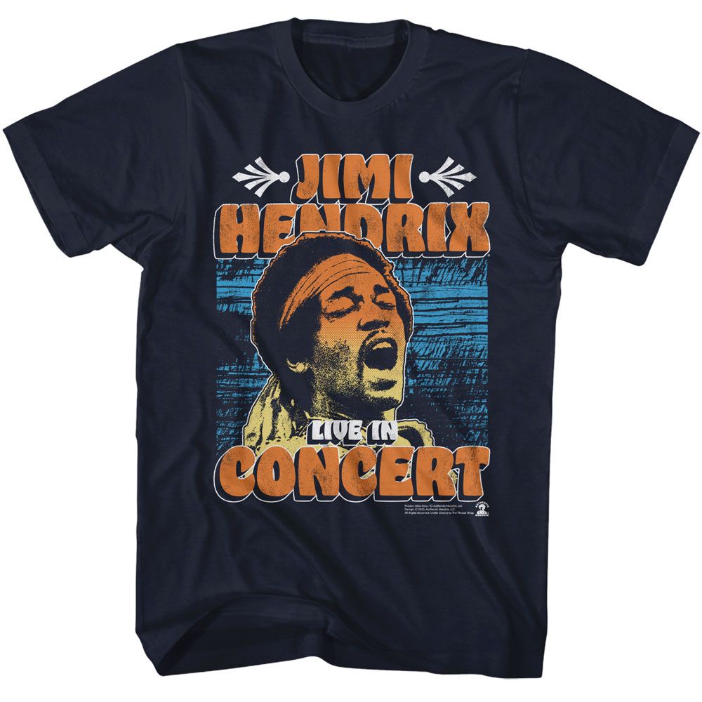 JIMI HENDRIX - IN CONCERT POSTER SHIRT