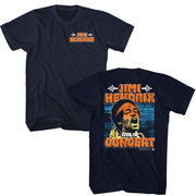 JIMI HENDRIX - IN CONCERT FRONT AND BACK SHIRT