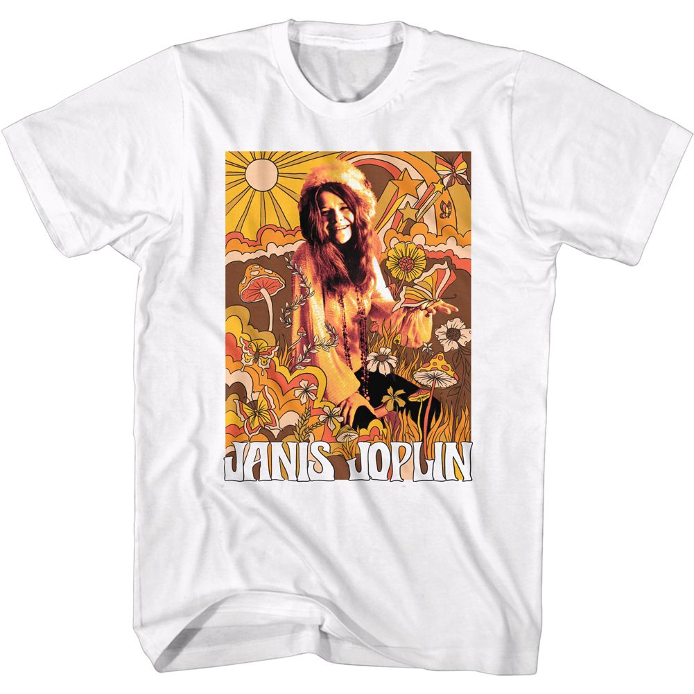 JANIS JOPLIN - DRAWN OVER PIC SHIRT