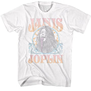 JANIS JOPLIN - FADED ART NOVEAU CIRCLE SHIRT