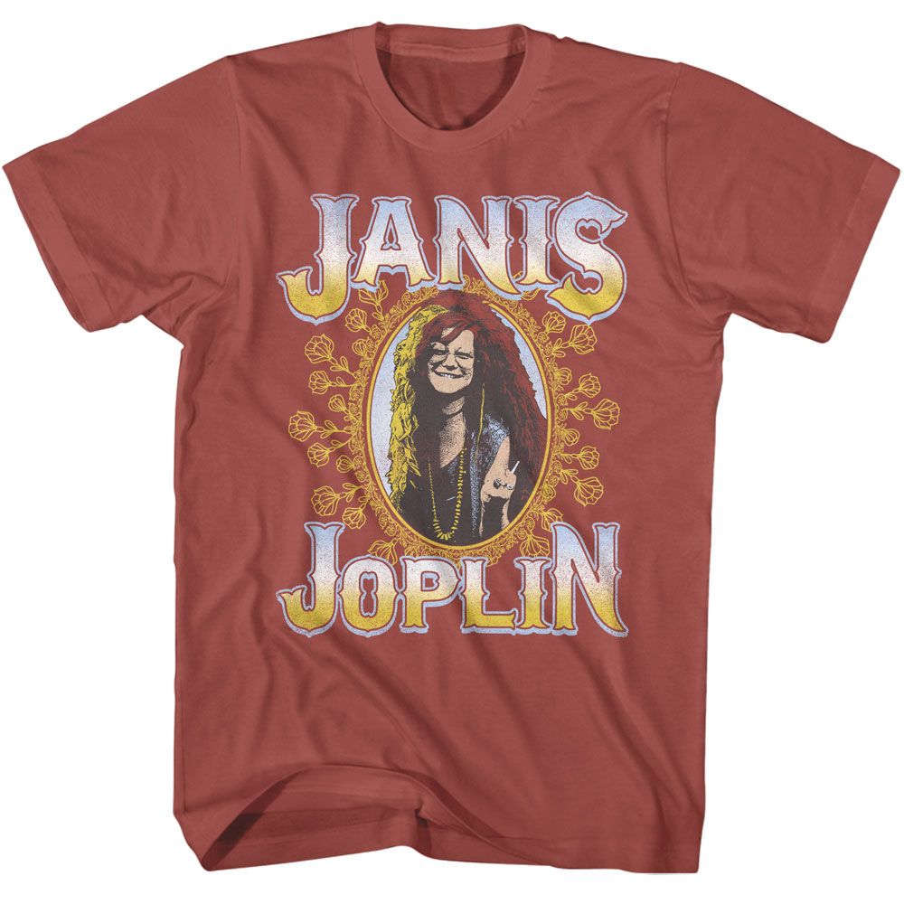 JANIS JOPLIN - FLORAL FRAME SHIRT