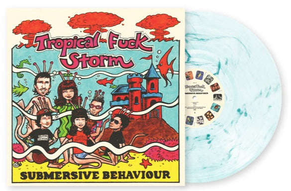 TROPICAL FUCK STORM 'SUBMERSIVE BEHAVIOR' LP - CLEAR/AQUA/BLUE SMOKE