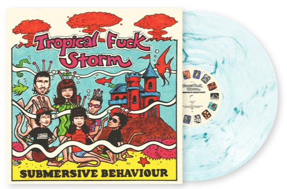 TROPICAL FUCK STORM 'SUBMERSIVE BEHAVIOR' LP - CLEAR/AQUA/BLUE SMOKE