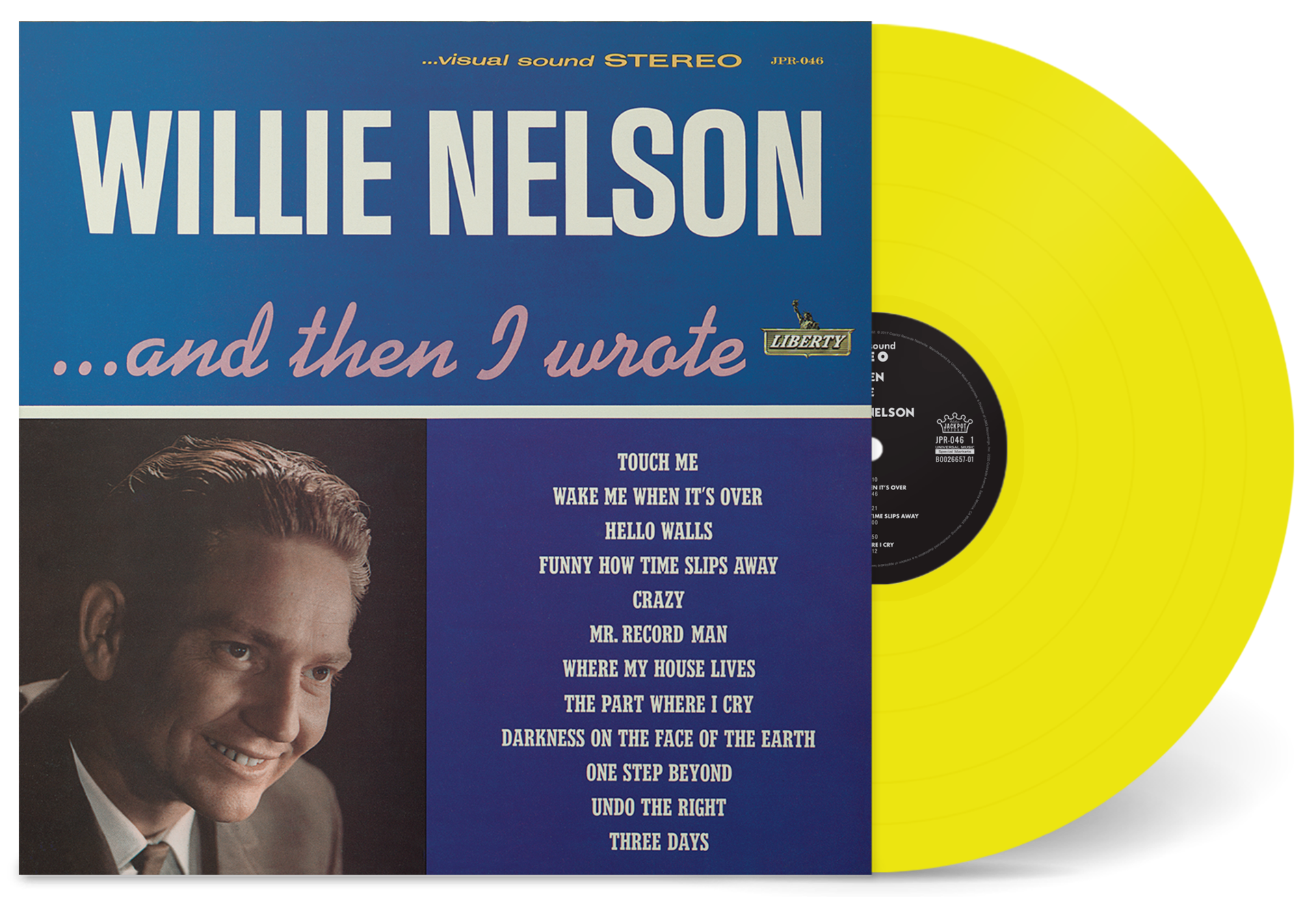 WILLIE NELSON 'AND THEN I WROTE' LP - YELLOW