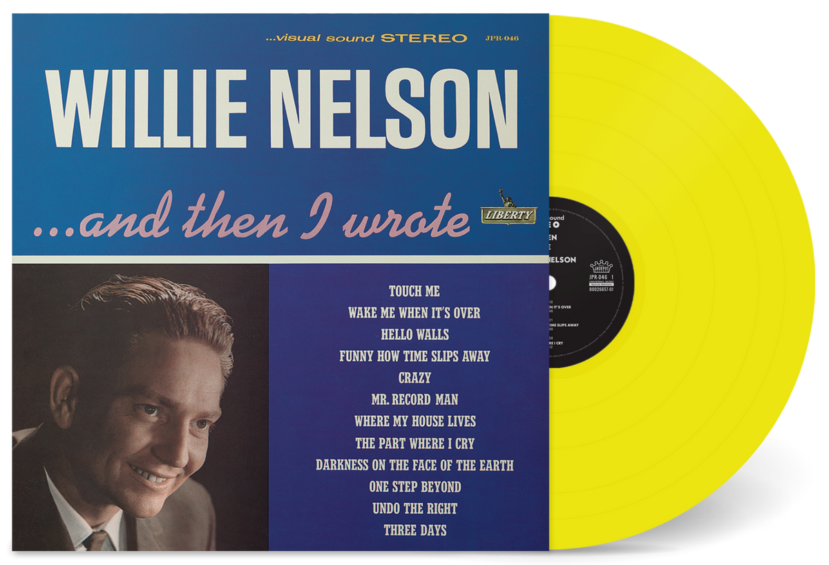 WILLIE NELSON 'AND THEN I WROTE' LP - YELLOW