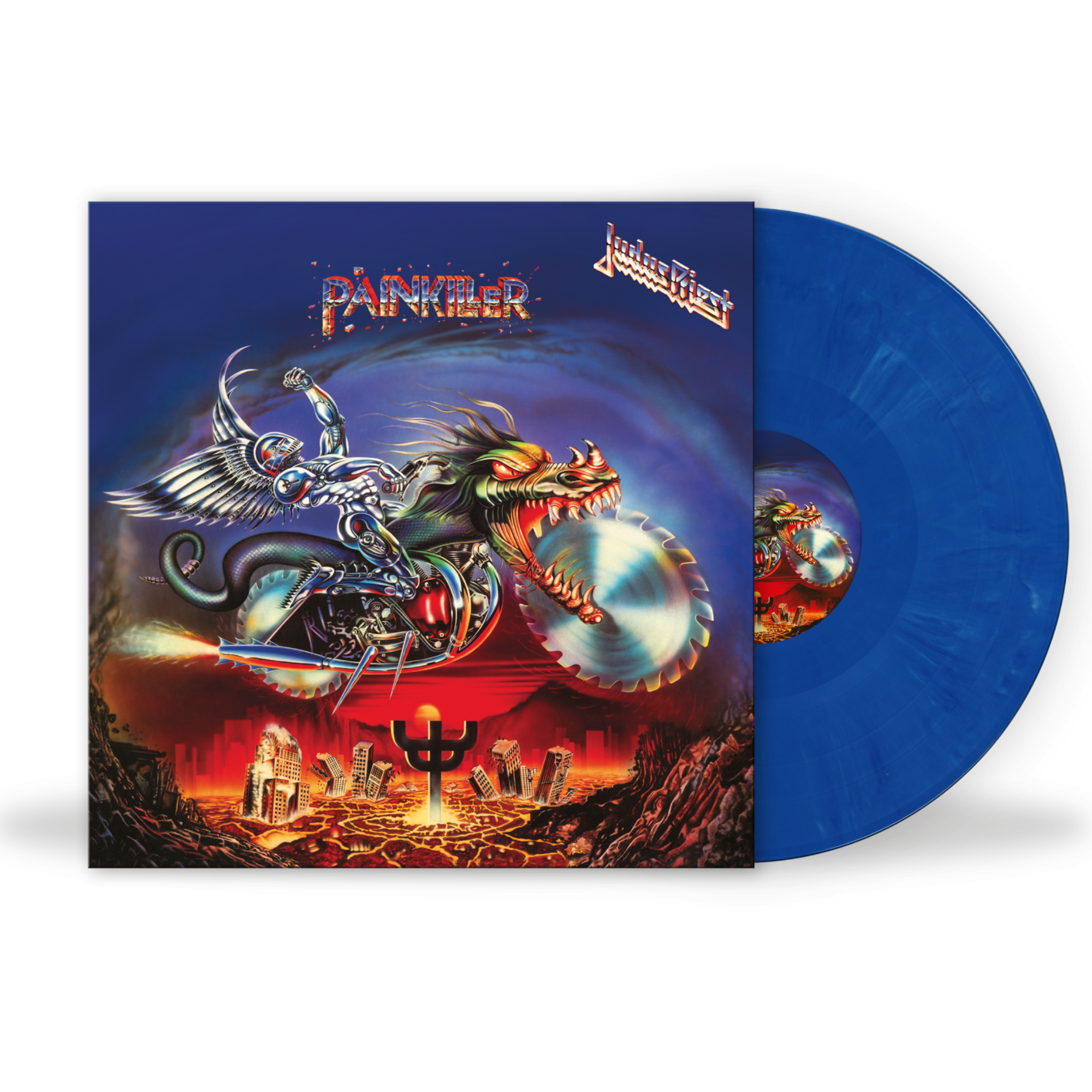 JUDAS PRIEST 'PAINKILLER' 35TH ANNIVERSARY LP - LTD. - BLUE