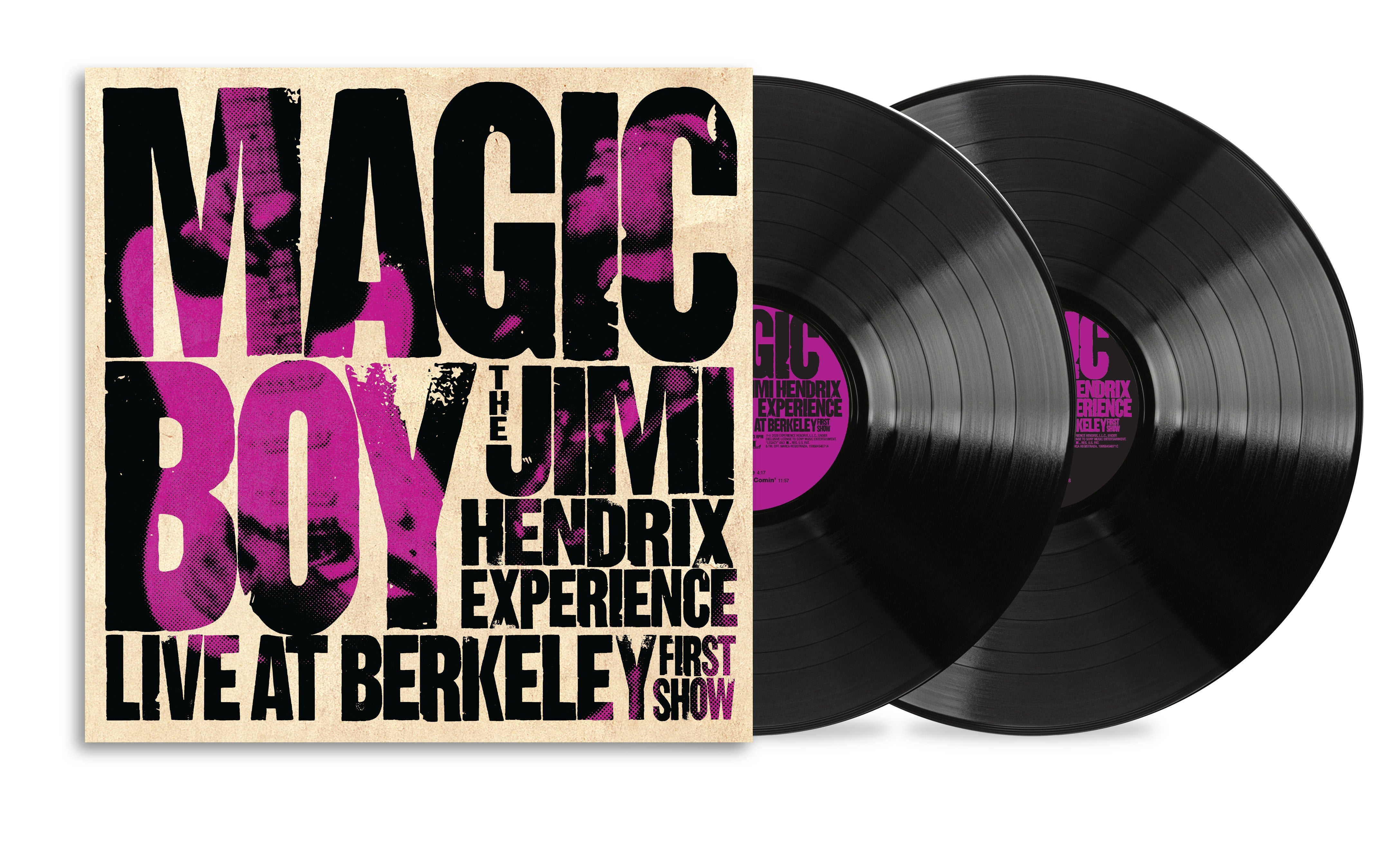 JIMI HENDRIX 'MAGIC BOY: THE JIMI HENDRIX EXPERIENCE LIVE AT BERKELEY [FIRST SHOW]' 2LP