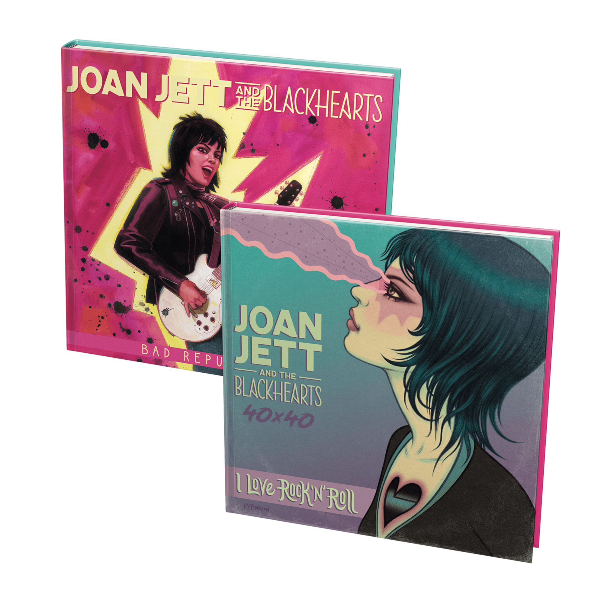 JOAN JETT & THE BLACKHEARTS - 40x40: BAD REPUTATION/I LOVE ROCK 'N' ROLL - HARDCOVER BOOK