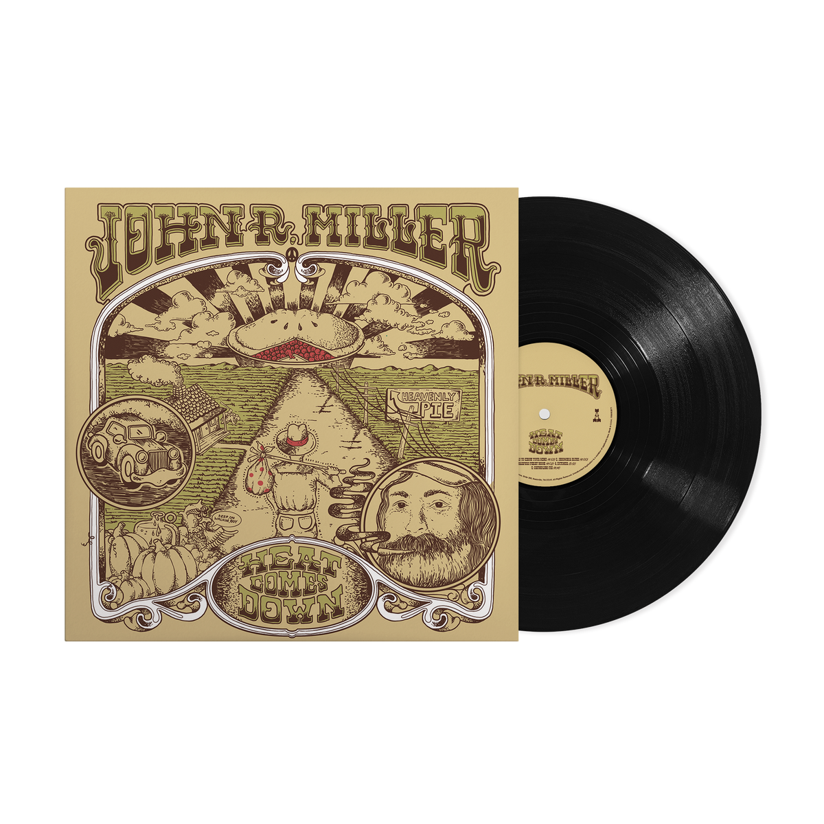 JOHN R MILLER 'HEAT COMES DOWN' LP (Black Vinyl)