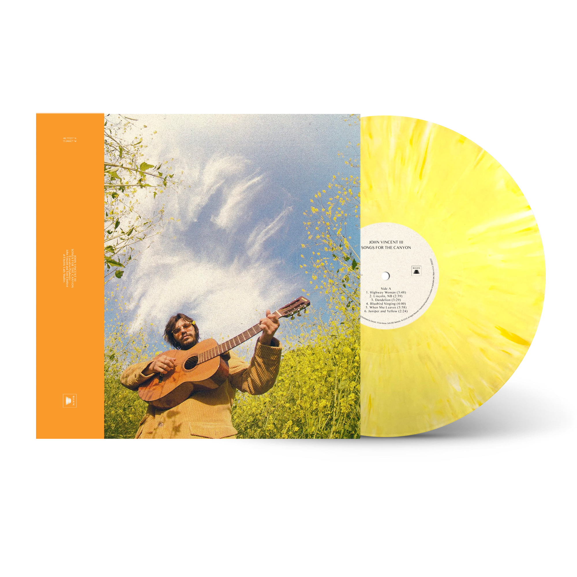 JOHN VINCENT III 'SONGS FOR THE CANYON' LP (Pappus & Flower Vinyl)