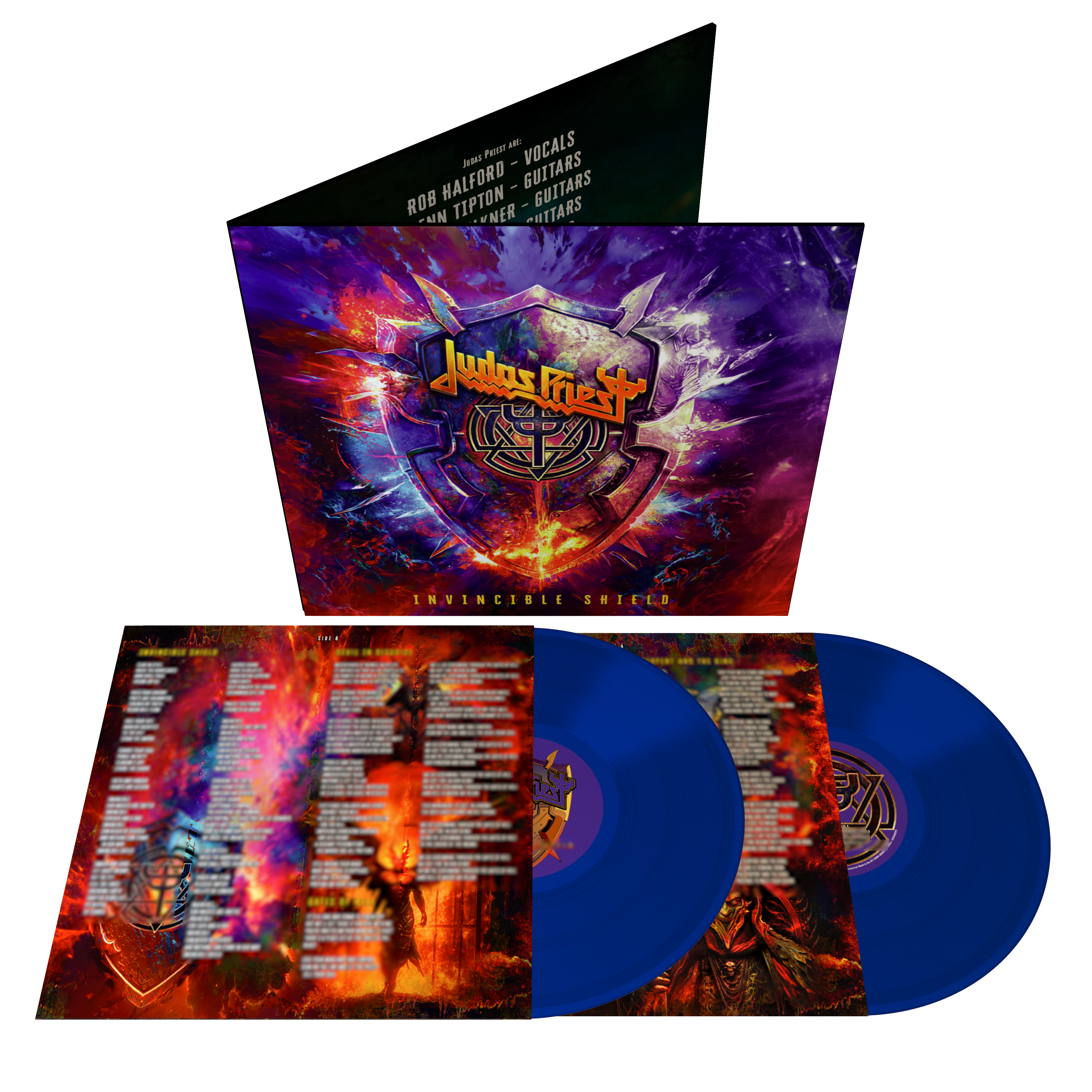 JUDAS PRIEST ‘INVINCIBLE SHIELD’ 2LP - LTD. 1000 - BLUE