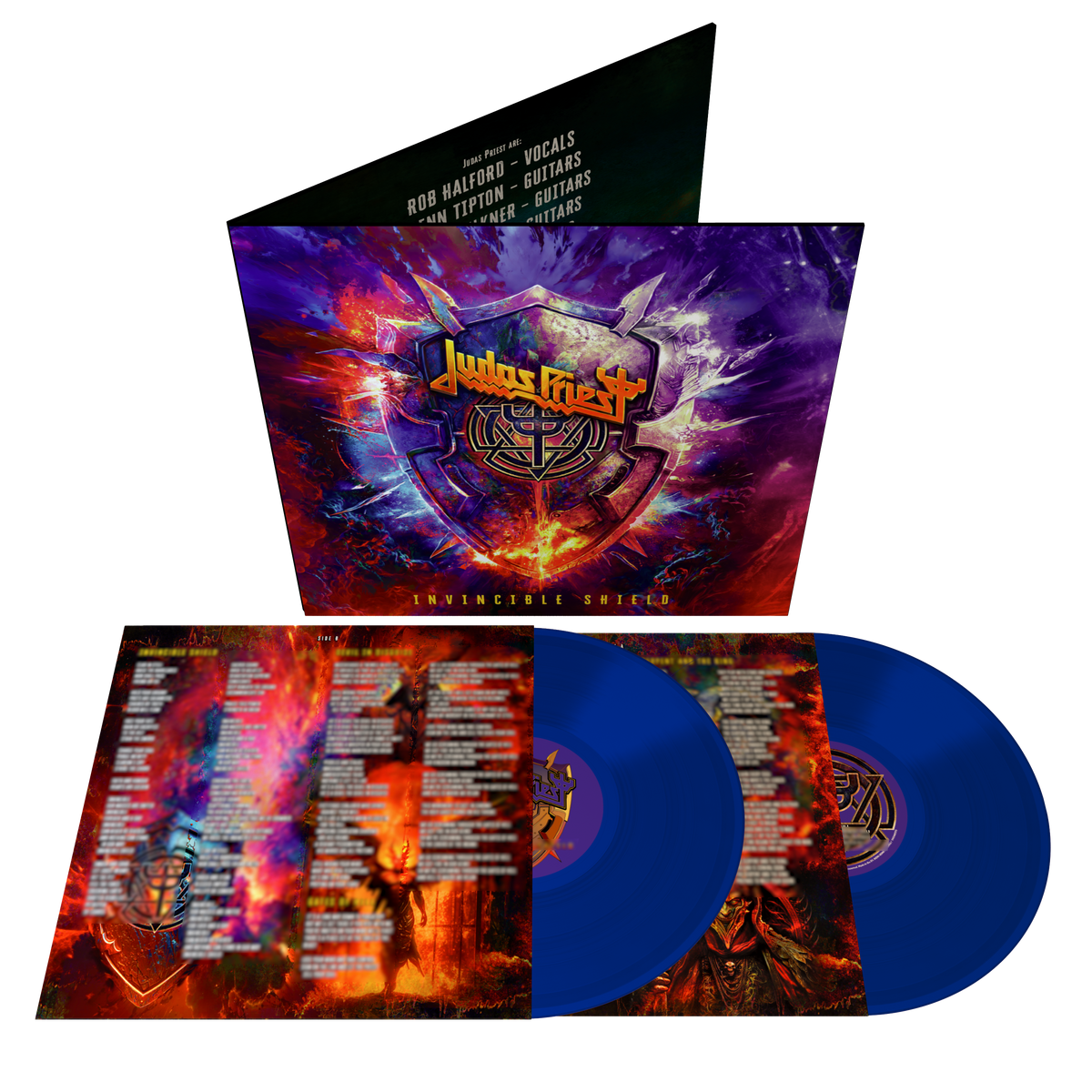 JUDAS PRIEST ‘INVINCIBLE SHIELD’ 2LP - LTD. 1000 - BLUE