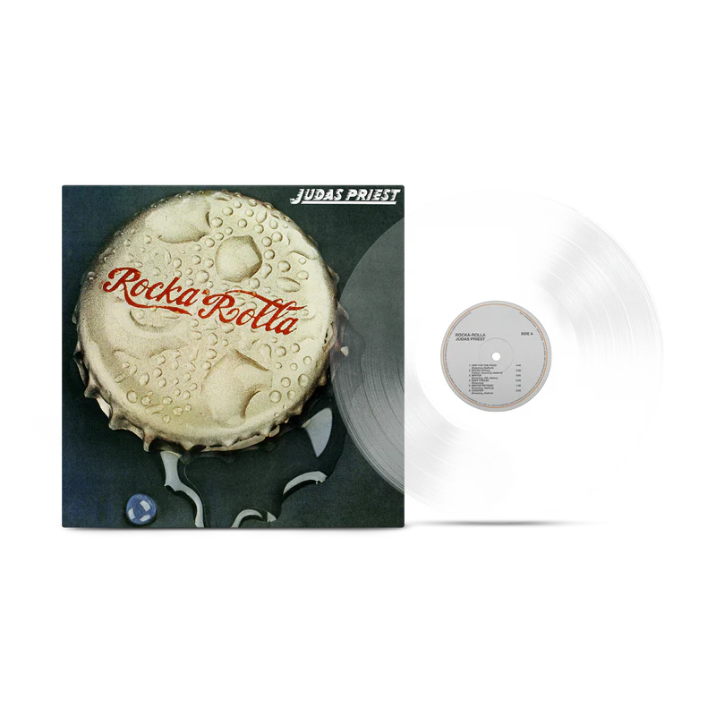 JUDAS PRIEST 'ROCKA ROLLA' LP 50TH ANNIVERSARY EDITION - GLASS CLEAR